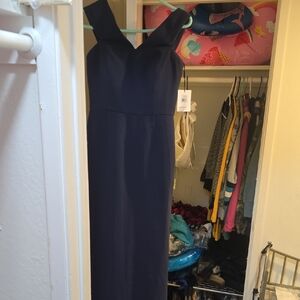 Calvin Klein Blue Sweetheart Sheath Dress